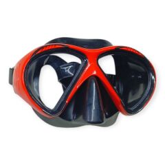 Star Diving Temper Camlı Dalış Maskesi Yetişkin - 51706-KIRMIZI