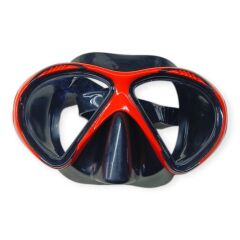 Star Diving Temper Camlı Dalış Maskesi Yetişkin - 51706-KIRMIZI