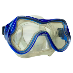 Star Diving Temper Camlı Dalış Maskesi Yetişkin - 51709-MAVİ