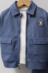 U.S. Polo Assn 3'lü Takım USB2597 Mavi