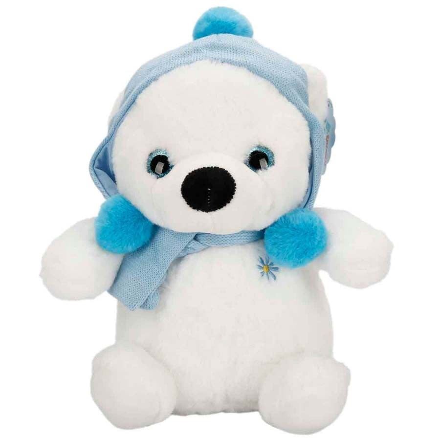 Peluş Şapkalı Kutup Ayısı 30 Cm.