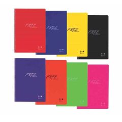 Free A4 60 Yaprak Çizgili PP Kapak Defter