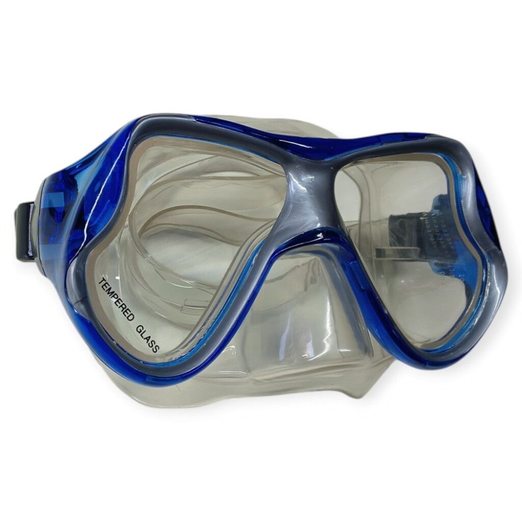 Star Diving Temper Camlı Dalış Maskesi Yetişkin - 51710-MAVİ