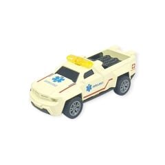 Çek Bırak Metal Küçük Arabalar 8 cm - SH40031 - Ambulans Arabası
