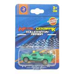 Çek Bırak Metal Küçük Arabalar 8 cm - SH40031 - Yeşil