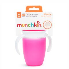 Munchkin Mucize 360° Alıştırma Bardağı 6 Ay+ 207ml Pembe