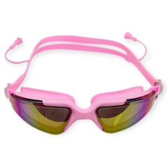 Yüzücü Gözlüğü Silikon Kulaklıklı PEMBE - 1710