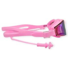 Yüzücü Gözlüğü Silikon Kulaklıklı PEMBE - 1710