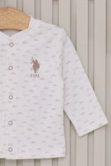 U.S Polo Bebek 3'Lü Takım USB2023 Krem