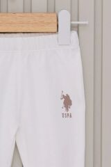 U.S Polo Bebek 3'Lü Takım USB2023 Krem