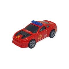 Çek Bırak Metal Küçük Arabalar 8 cm - SH40031 - Kırmızı İtfaiye