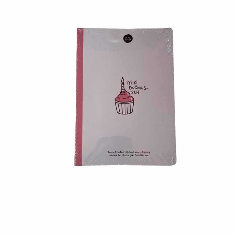 Hisli Şeyler A5 80 Yp. Renkli Sayfa Çizgili Defter