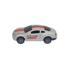 Çek Bırak Metal Küçük Arabalar 8 cm - SH40031 - Gri Spor Araba