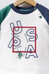 U.S. Polo Assn 2 li Takım USB2571 Beyaz-Yeşil