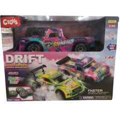 4 Çeker Işıklı-USB Şarj Kumandalı Drift Araba