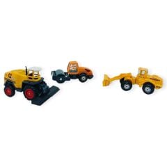 İş Makinaları Serisi - 3 lü Metal İnşaat Serisi - 3