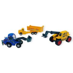 İş Makinaları Serisi - 3 lü Metal İnşaat Serisi - 4