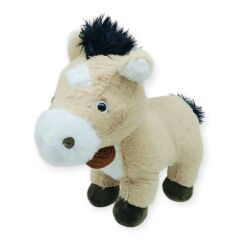 Peluş Hayvanlar Sesli 30 cm At - Bej
