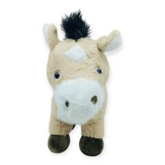 Peluş Hayvanlar Sesli 30 cm At - Bej