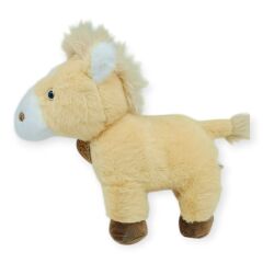 Peluş Hayvanlar Sesli 30 cm At - Açık Kahverengi