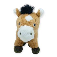 Peluş Hayvanlar Sesli 30 cm At - Koyu Kahverengi