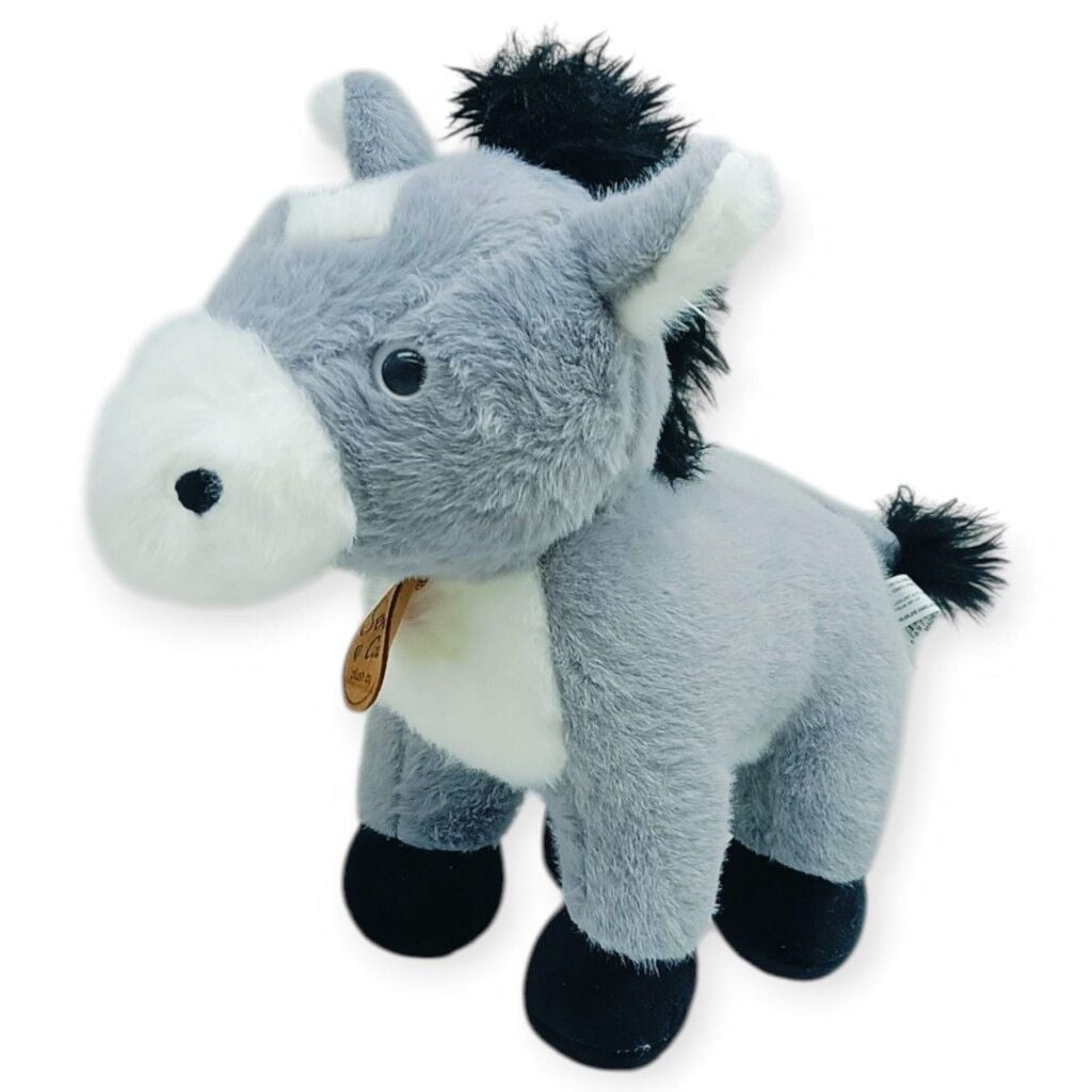 Peluş Hayvanlar Sesli 30 cm At - Gri
