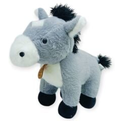 Peluş Hayvanlar Sesli 30 cm At - Gri