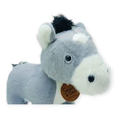 Peluş Hayvanlar Sesli 30 cm At - Gri