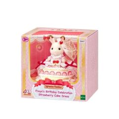 Sylvanian Familie Doğum Günü Çilekli Pasta Elbises
