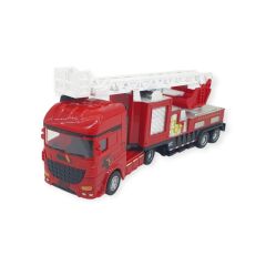 Metal İtfaiye Arabası - Merdivenli 26cm - 706-45