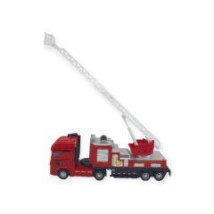 Metal İtfaiye Arabası - Merdivenli 26cm - 706-45