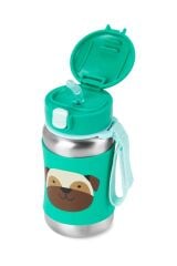 Skip Hop Zoo Pipetli Paslanmaz Çelik Suluk 350 ml Pug