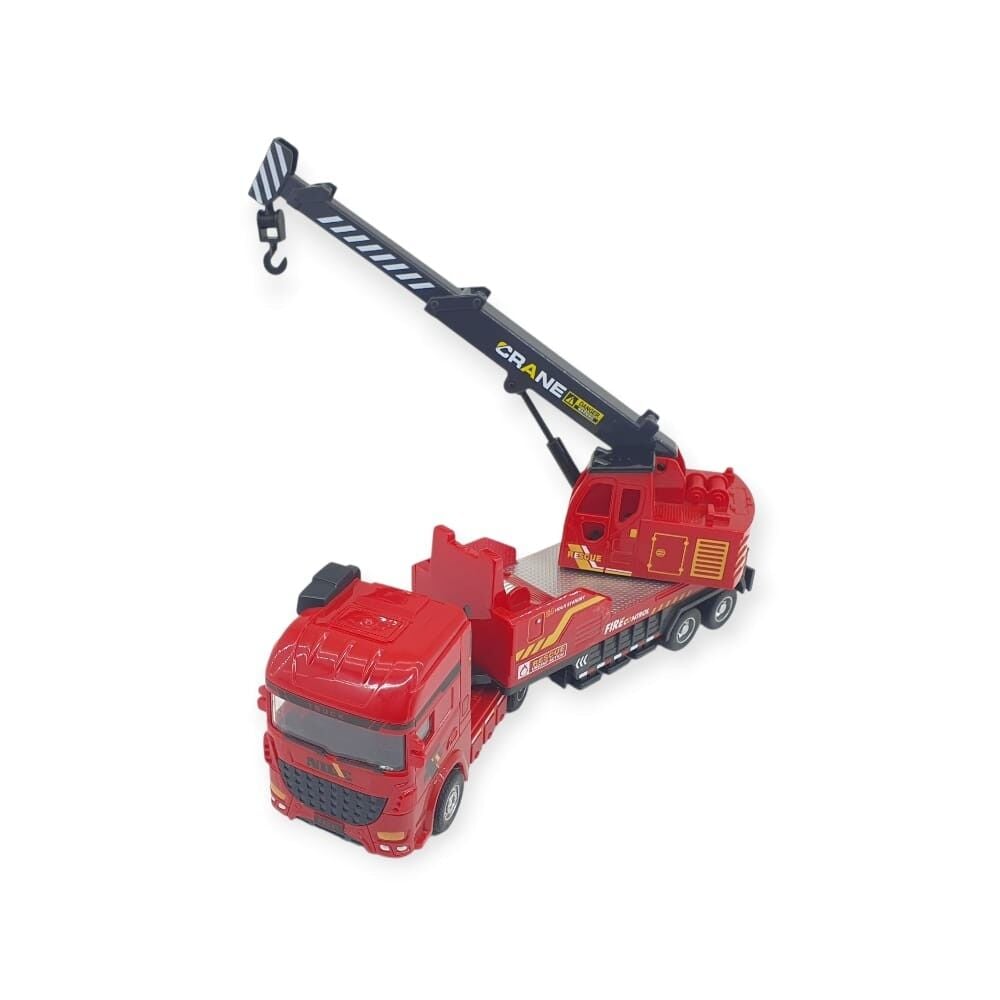 Metal İtfaiye Arabası - Vinç 26cm - 706-43