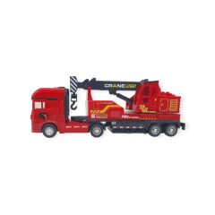 Metal İtfaiye Arabası - Vinç 26cm - 706-43