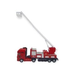 Metal İtfaiye Arabası - Merdivenli 26cm - 706-45