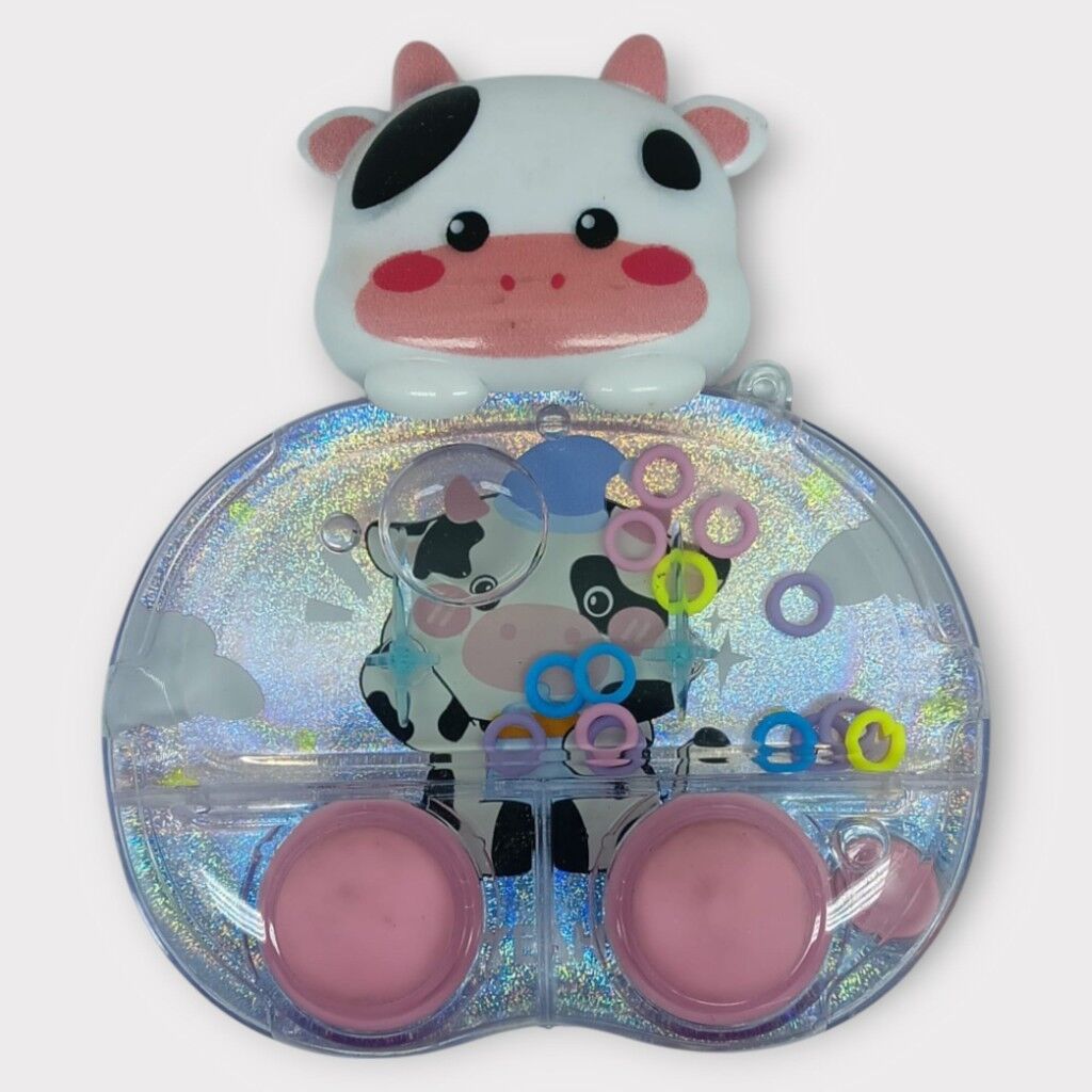 Işıklı Su Oyunu - Halka Geçirme - Fidget Oyun - Siyah İnek