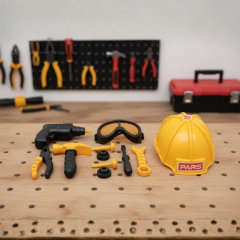 Meslek Setleri - Baretli Tamir Seti 11 Parça - Sarı