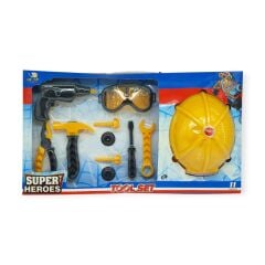 Meslek Setleri - Baretli Tamir Seti 11 Parça - Sarı