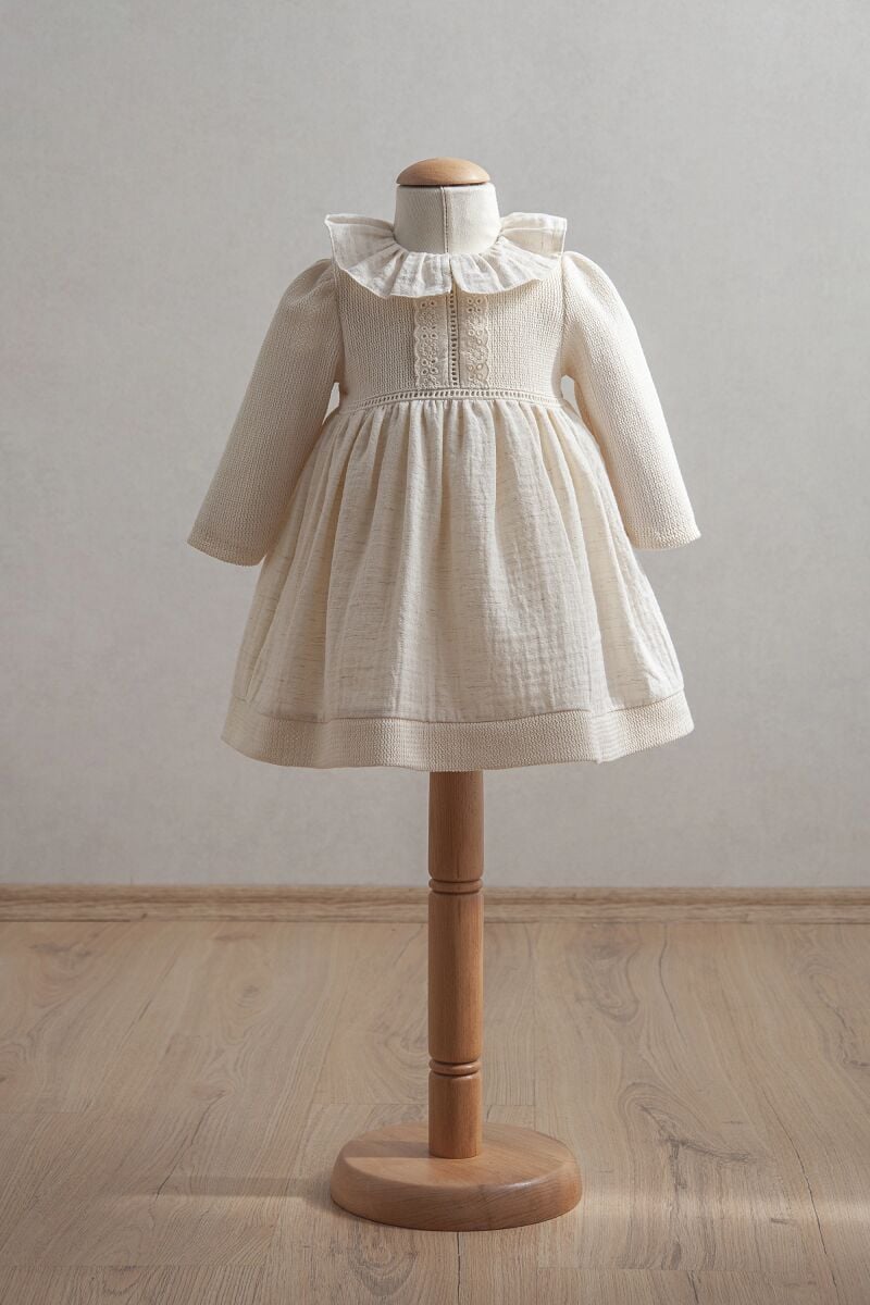 Tongs Baby Bebek Elbise 3899 Ekru