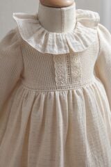 Tongs Baby Bebek Elbise 3899 Ekru