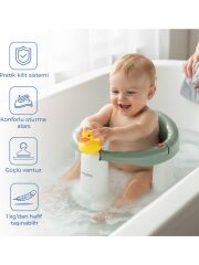 Babyjem Önden Açılır Banyo & Mama Oturağı Soft Yeşil
