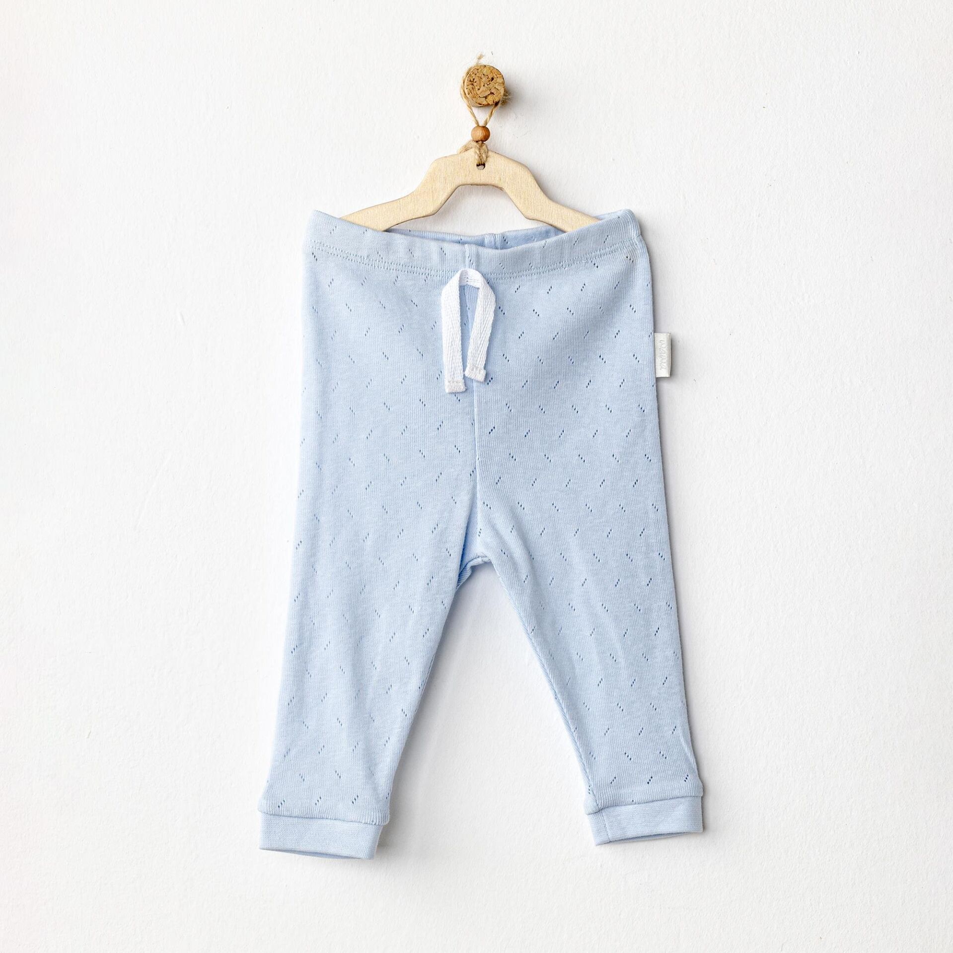 Andywawa AC25556 Pants Jacquard Basic Pantolon Blue