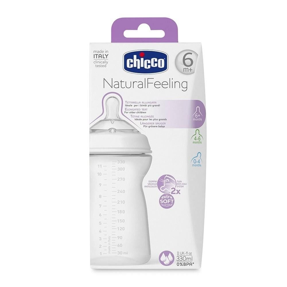 Chicco Natural Feeling Silikon Emzikli PP Biberon 6+ Ay 330ml