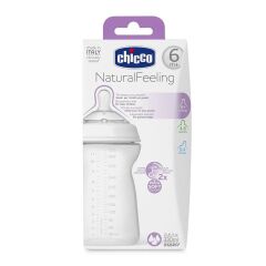 Chicco Natural Feeling Silikon Emzikli PP Biberon 6+ Ay 330ml