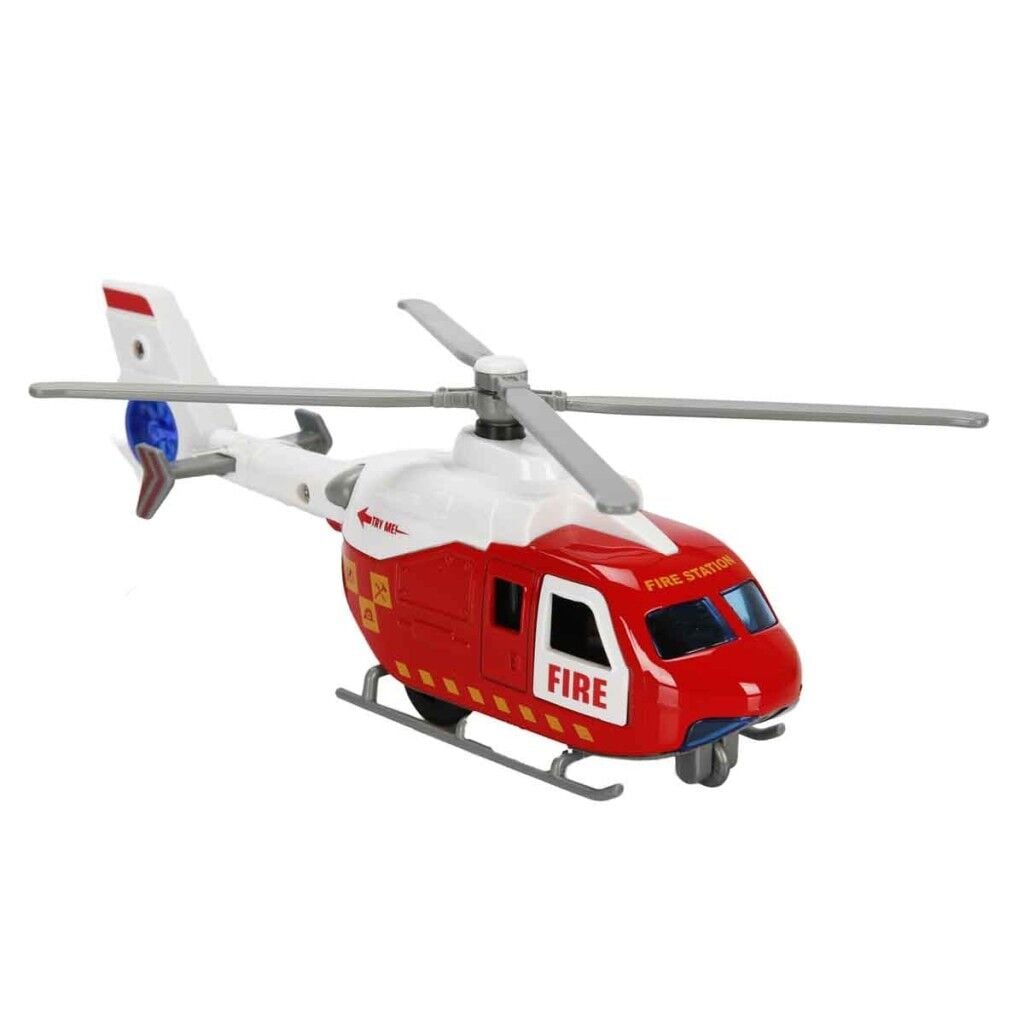 Çek Bırak Metal Helikopter 20 cm - Kırmızı