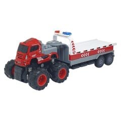 İtfaiye Aracı Taşıyan Sürtmeli Çekici Araç Seti - Su Tankeri