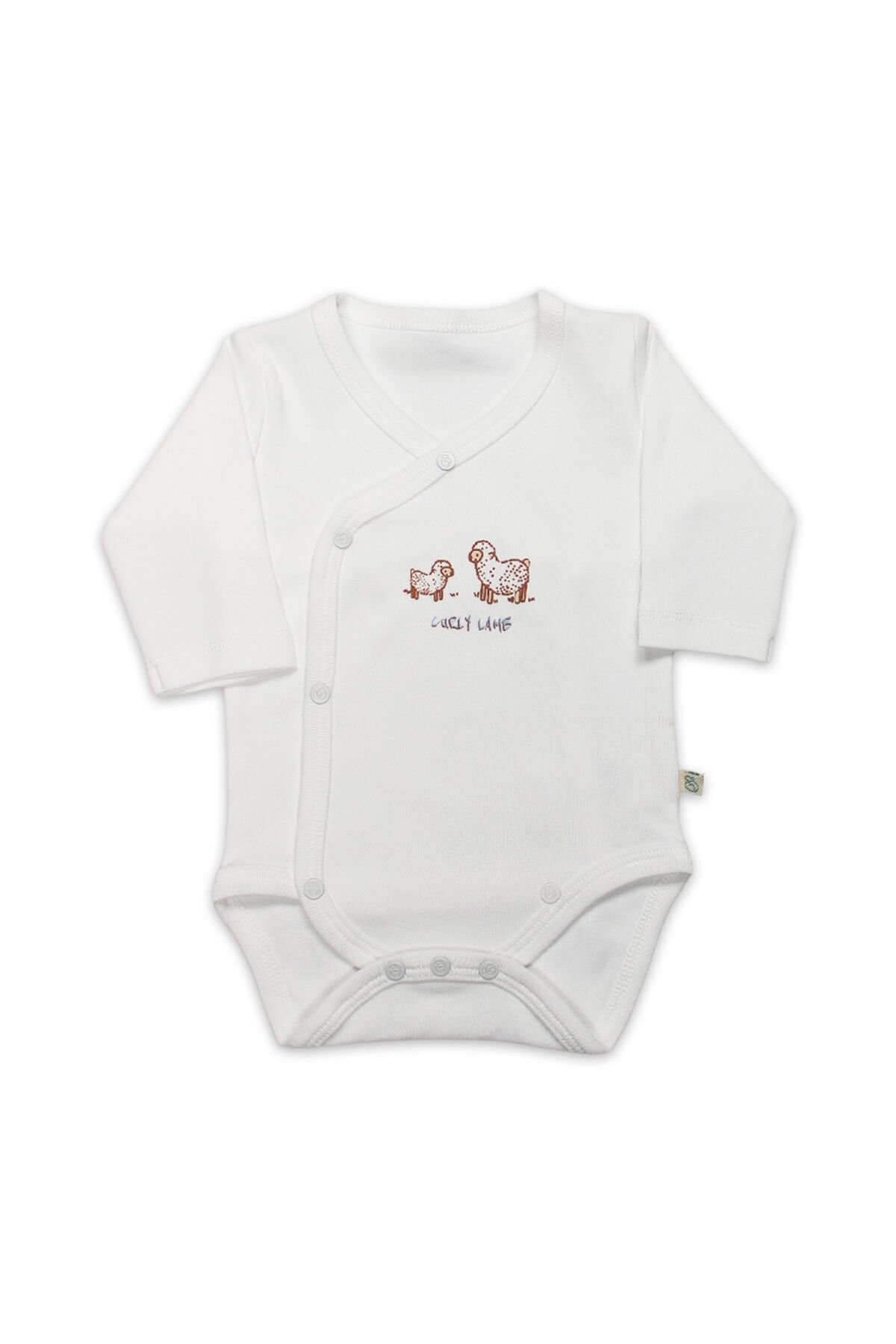 Bistyle Curly Lamb Uzun Kol Kravuze Body 17111 Bej Mavi Ekru