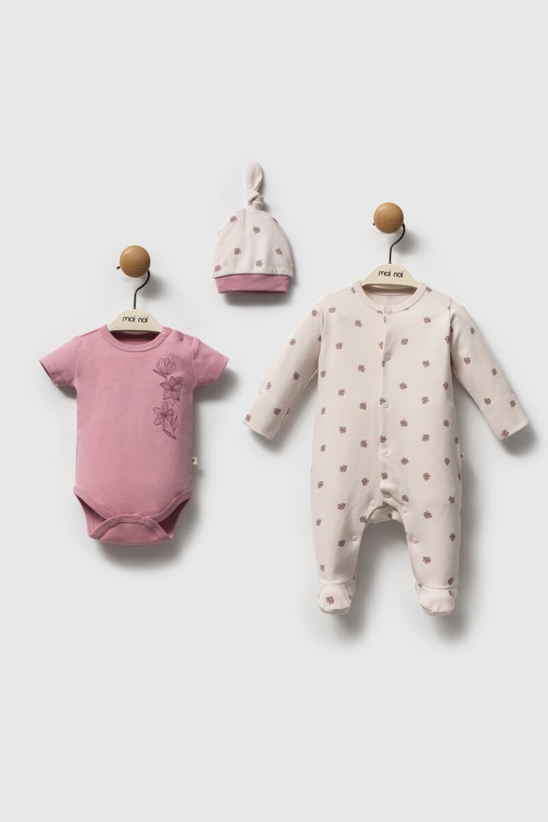 Moi Noi Flowers Tulum Badi Şapka MNB3034 Mürdüm