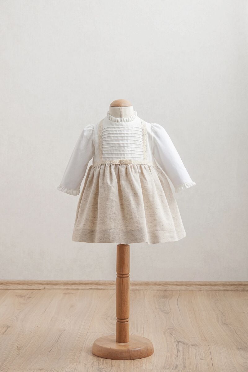 Tongs Baby Bebek Elbise 3921 Bej