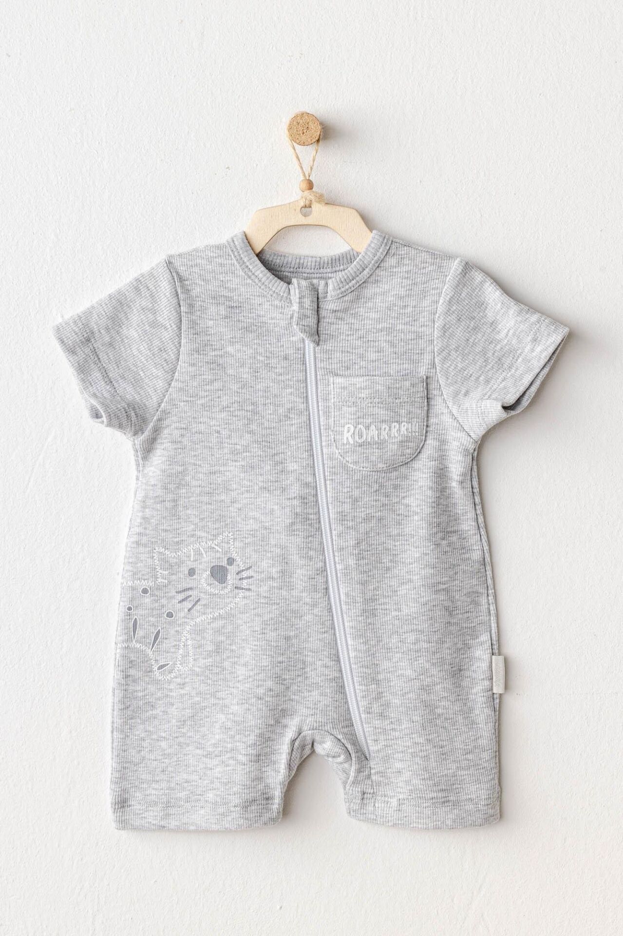 Andywawa AC25810 Romper Little King Bebek Tulum Grey